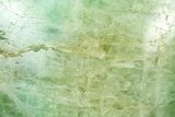 Polished Fluorescent Green Fluorite Heart - Madagascar #371743-1